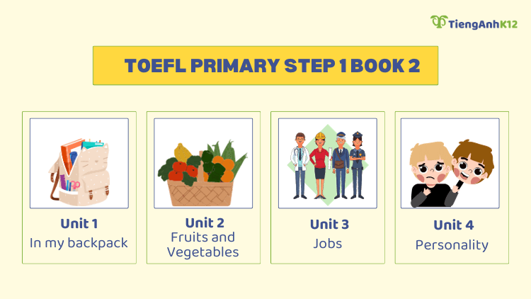 Các chủ đề của Toefl Primary Step 1 Book 2