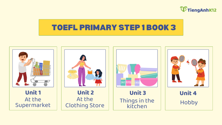 Các chủ đề của Toefl Primary Step 1 Book 3